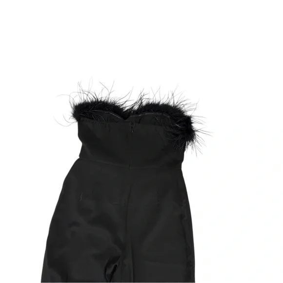 Lina Black Wide Leg Women's Pants - Picture 7 of 12